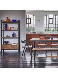 Barker and Stonehouse Ercol Monza Oak Tall Shelving Unit in Neutral - thumbnail 2