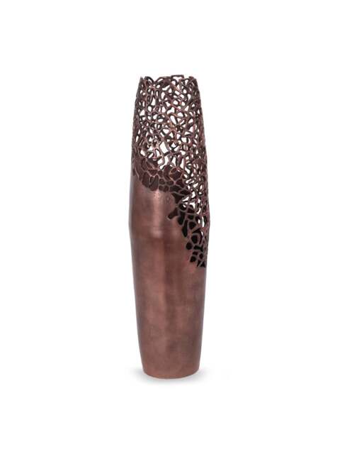 Libra Interiors Apo Coral Raw Bronze Small Vase Bronze - image 1