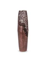Libra Interiors Apo Coral Raw Bronze Small Vase Bronze