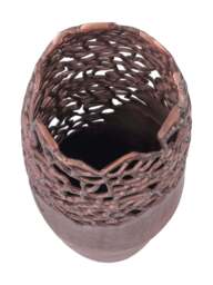 Libra Interiors Apo Coral Raw Bronze Small Vase Bronze - thumbnail 3