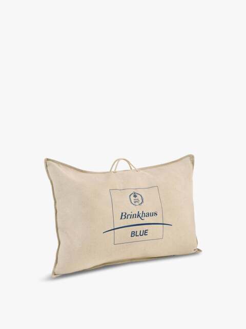 Brinkhaus Blue Down And Feather Pillow Firm in White, Cotton, Size Square - image 1