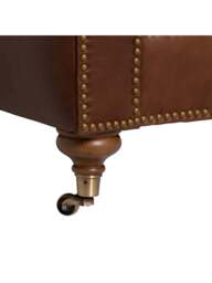 Barker and Stonehouse Caversham Chesterfield Armchair in Brown, Leather - thumbnail 4