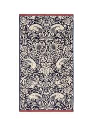 Morris & Co Strawberry Thief Towel in Blue, Cotton, Size Bath - thumbnail 1