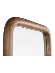 Heal's Genoa Rectangle Wooden Mirror Walnut Fini in Dark Wood, Size 110x80cm - thumbnail 3