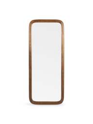 Heal's Genoa Rectangle Wooden Mirror Walnut Fini in Dark Wood, Size 110x80cm