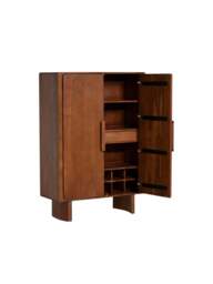 Barker and Stonehouse Zerina Walnut Highboard Cabinet in Brown - thumbnail 3