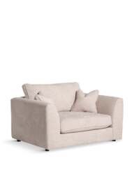 Barker and Stonehouse Harrington Fabric Snuggle Chair in Neutral
