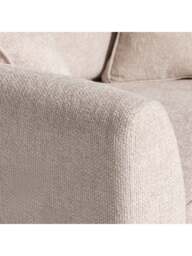 Barker and Stonehouse Harrington Fabric Snuggle Chair in Neutral - thumbnail 3