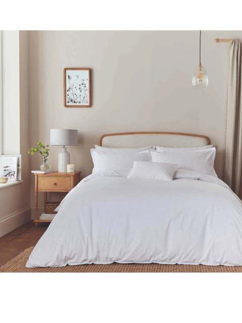 Murmur Bea Cover Set in White, Cotton, Size Double - image 1