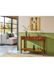 Heal's Zarina Console Table in Walnut, Size W79 x D38 - thumbnail 2