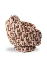 Barker and Stonehouse Francois Swivel Chair in Brown - thumbnail 4