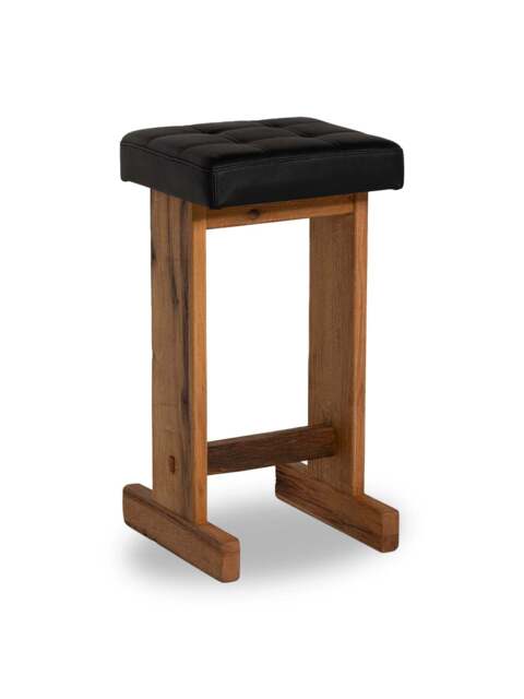 Barker and Stonehouse Caledon Bar Stool in Brown, Leather - image 1