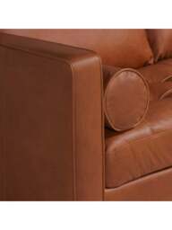 Barker and Stonehouse Hemingway Large 2 Seater Sofa in Brown, Leather - thumbnail 3