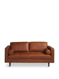 Barker and Stonehouse Hemingway Large 2 Seater Sofa in Brown, Leather