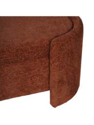 Libra Interiors Waverley Upholstered Storage Bench Terracotta in Orange, Size 48x160x49 - thumbnail 5