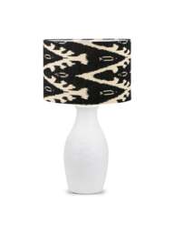 Pacific Lifestyle Ikat Cylinder Lamp Shade in black, Size 40cm - thumbnail 1