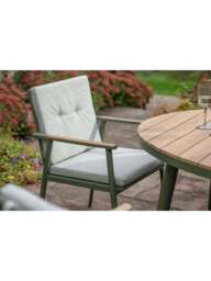 Bramblecrest Wisley 6-Seater Garden Dining Set in sage - thumbnail 3