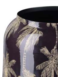 Libra Interiors Palm Vase Small Black - thumbnail 2