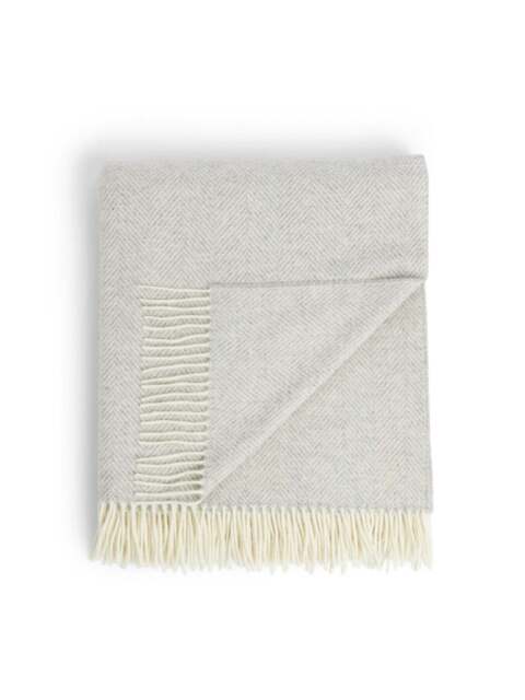 Fenwick at Home Yorkshire len Throw in Stone, Wool