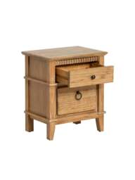 Barker and Stonehouse Selene Mindi Wood Bedside Cabinet in Brown - thumbnail 2