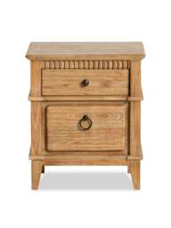 Barker and Stonehouse Selene Mindi Wood Bedside Cabinet in Brown - thumbnail 1