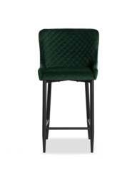 Barker and Stonehouse Rivington Velvet Counter Stool in Green - thumbnail 2