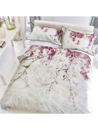 Designer's Guild Shinsha Duvet Cover in Blossom, Cotton/Linen, Size King - thumbnail 3