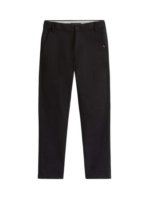 Tommy Hilfiger 1985 Twill Regular Chinos in Black, Wood/Metal, Size 14 YEARS