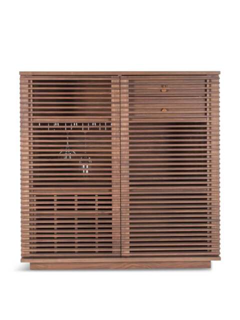 Heal's Verona Wine Bar Walnut in Brown, Size 105x51x105 - image 1