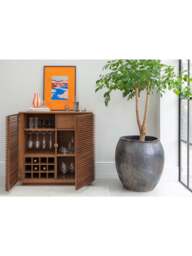 Heal's Verona Wine Bar Walnut in Brown, Size 105x51x105 - thumbnail 2