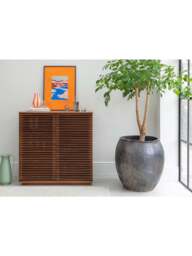 Heal's Verona Wine Bar Walnut in Brown, Size 105x51x105 - thumbnail 3