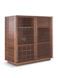 Heal's Verona Wine Bar Walnut in Brown, Size 105x51x105 - thumbnail 5