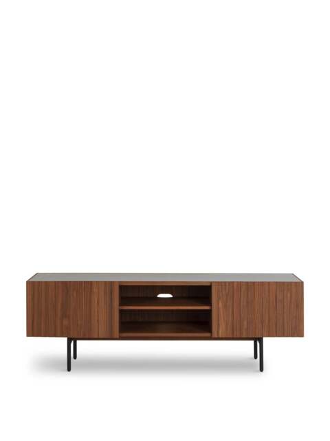 Heal's Riga Av Unit Grey in Walnut/Grey, Ceramic, Size 50x150x44 - image 1