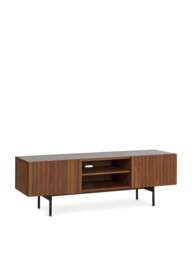 Heal's Riga Av Unit Grey in Walnut/Grey, Ceramic, Size 50x150x44 - thumbnail 2