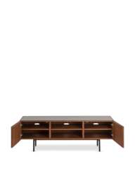 Heal's Riga Av Unit Grey in Walnut/Grey, Ceramic, Size 50x150x44 - thumbnail 3