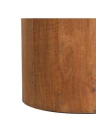 Barker and Stonehouse Panama Faux Stone Round Dining Table in Brown - thumbnail 3