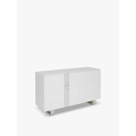 Barker and Stonehouse Ginostra 3 Door Sideboard, Gloss White
