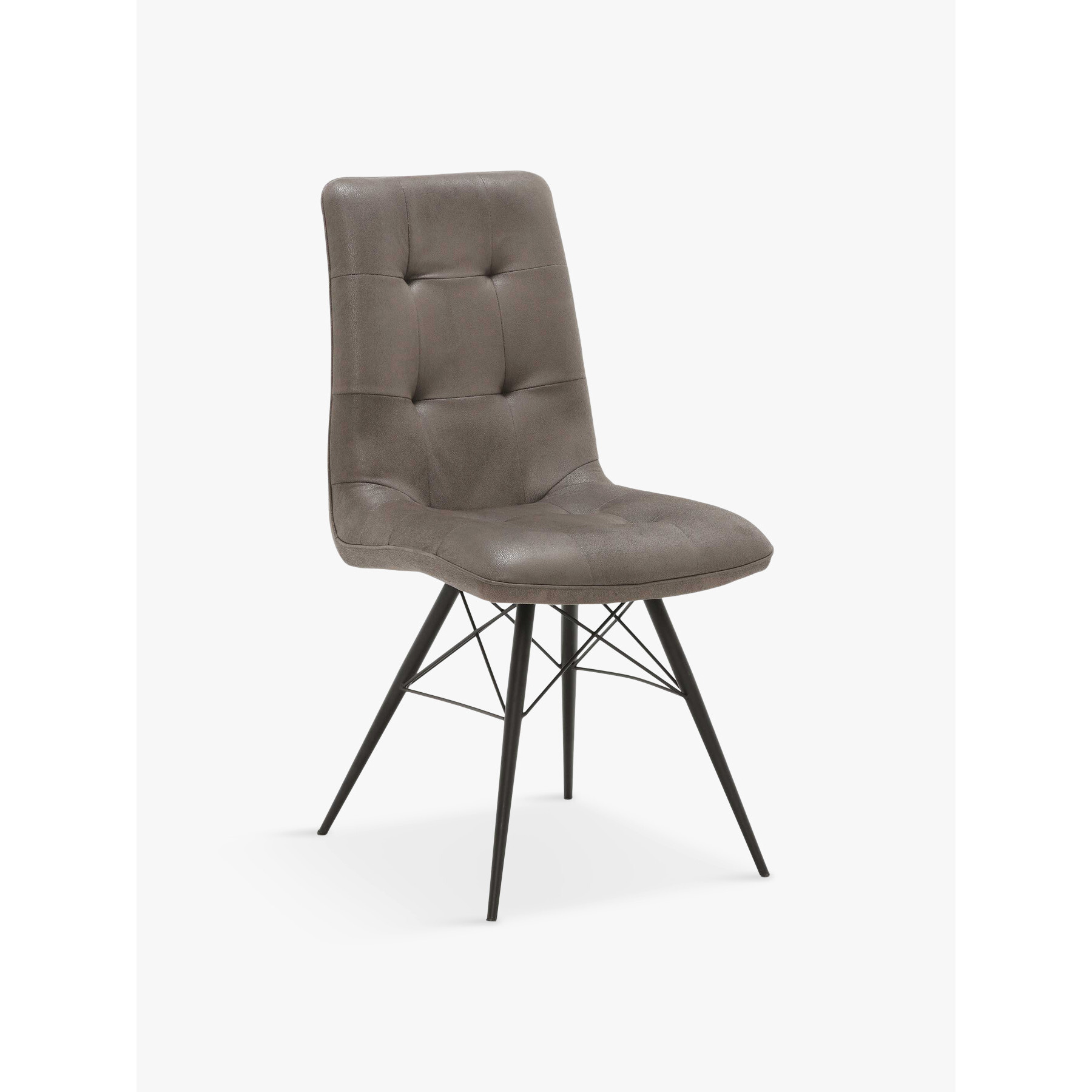 Barker and Stonehouse Hix Upholstered Dining Chair Grey - image 1
