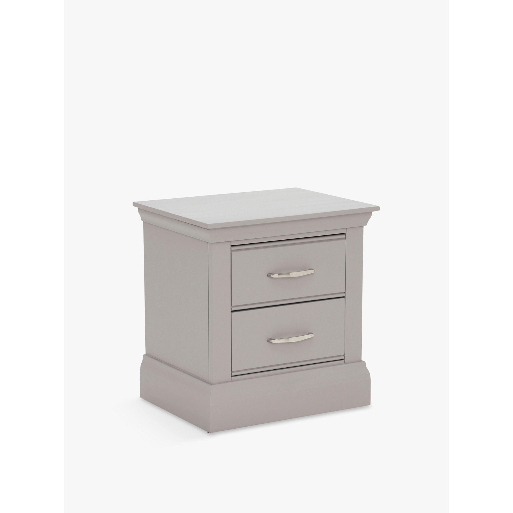 Barker and Stonehouse Helmsley Large 2 Drawer Bedside Grey
