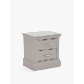 Barker and Stonehouse Helmsley Large 2 Drawer Bedside Grey - thumbnail 1