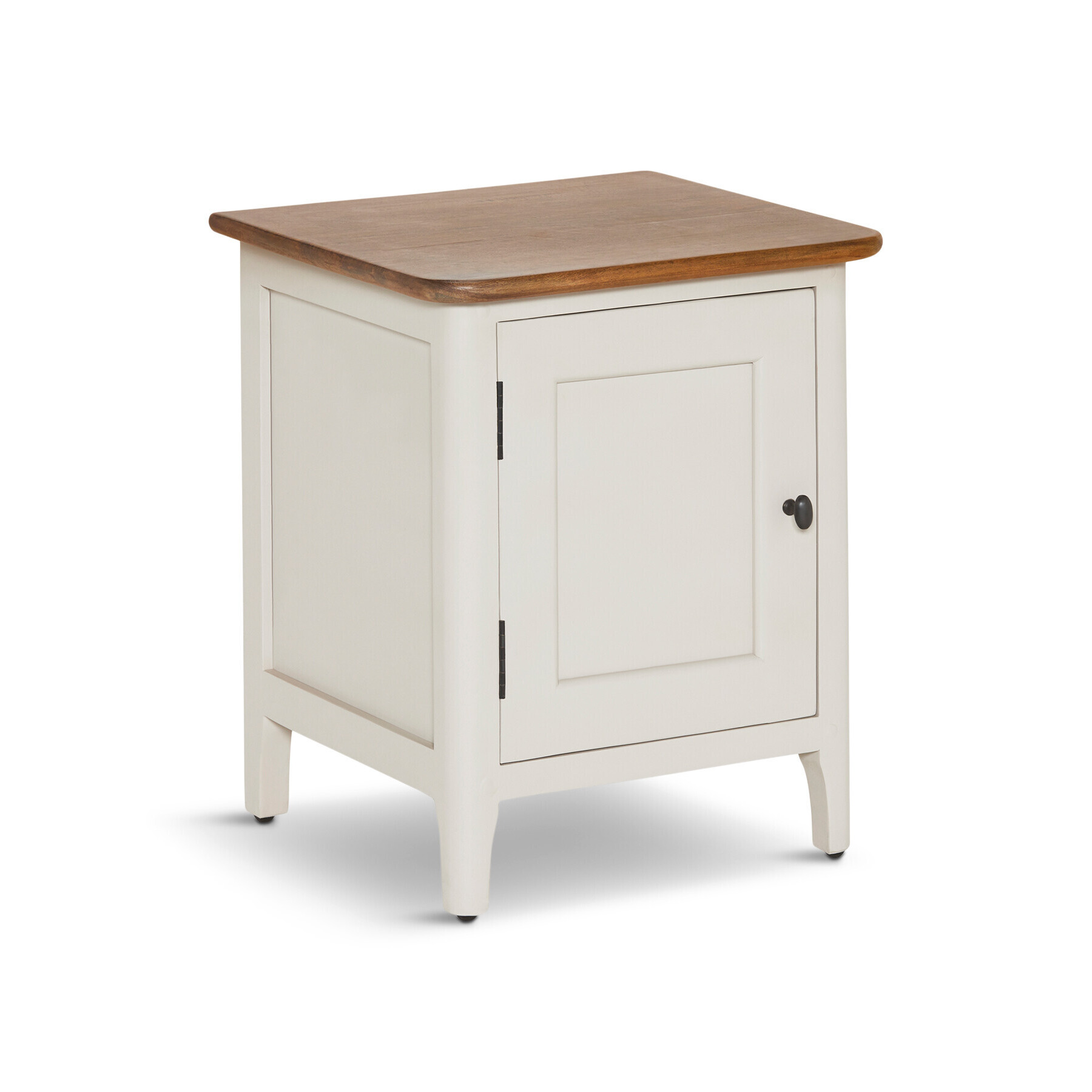 Barker and Stonehouse Mara Right Hand 1 Door Bedside Cabinet White - image 1