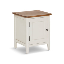 Barker and Stonehouse Mara Right Hand 1 Door Bedside Cabinet White - thumbnail 1