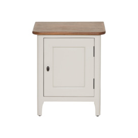 Barker and Stonehouse Mara Left Hand 1 Door Bedside Cabinet White - thumbnail 2