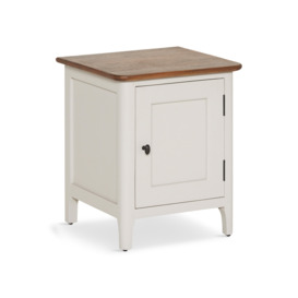 Barker and Stonehouse Mara Left Hand 1 Door Bedside Cabinet White - thumbnail 1