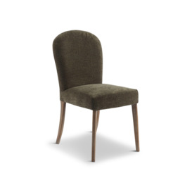 Barker and Stonehouse Maurice Green Boucle Dining Chair With Brass Studs