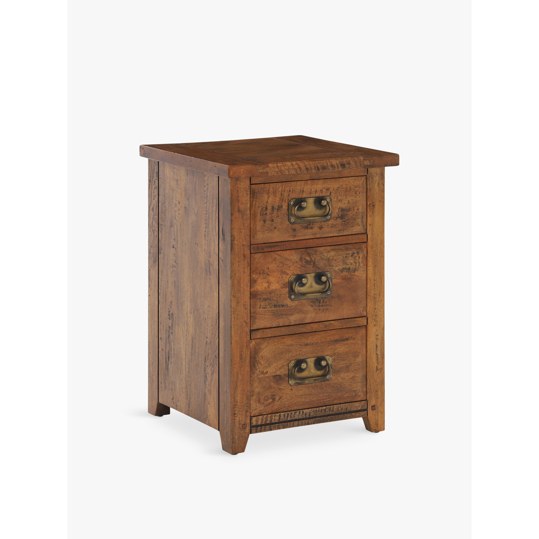Barker and Stonehouse New Frontier Mango Wood 3 Drawer Bedside Brown - image 1