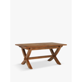 Barker and Stonehouse New Frontier Mango Wood X Leg Extending Dining Table Brown