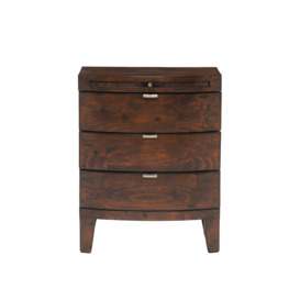 Barker and Stonehouse Navajos Reclaimed Wood 3 Drawer Wide Bedside Chest Brown - thumbnail 2
