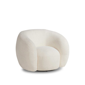 Barker and Stonehouse Pearl Swivel Chair Neutral - thumbnail 1