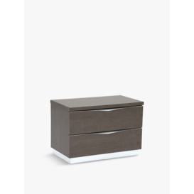Barker and Stonehouse Lutyen Large Bedside Table, Grey and Taupe - thumbnail 1